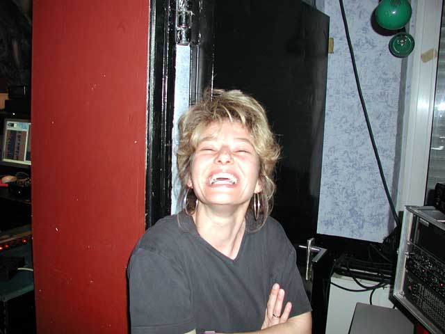 Heike ist gut gelaunt und lässt auch mal jemand anders an die Kamera ...